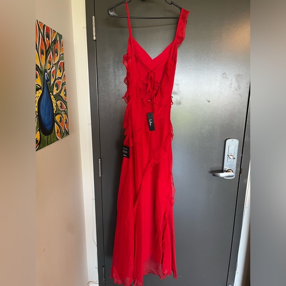 Lulus Ruffled Dress - NWT - Picture 4 of 9